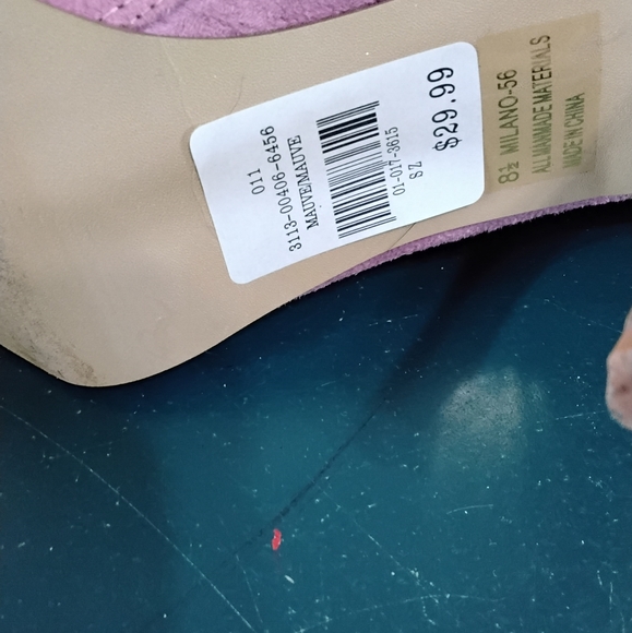 Rouge Milano-56 Mauve Faux Fur Boots Size 8.5 - Picture 8 of 11